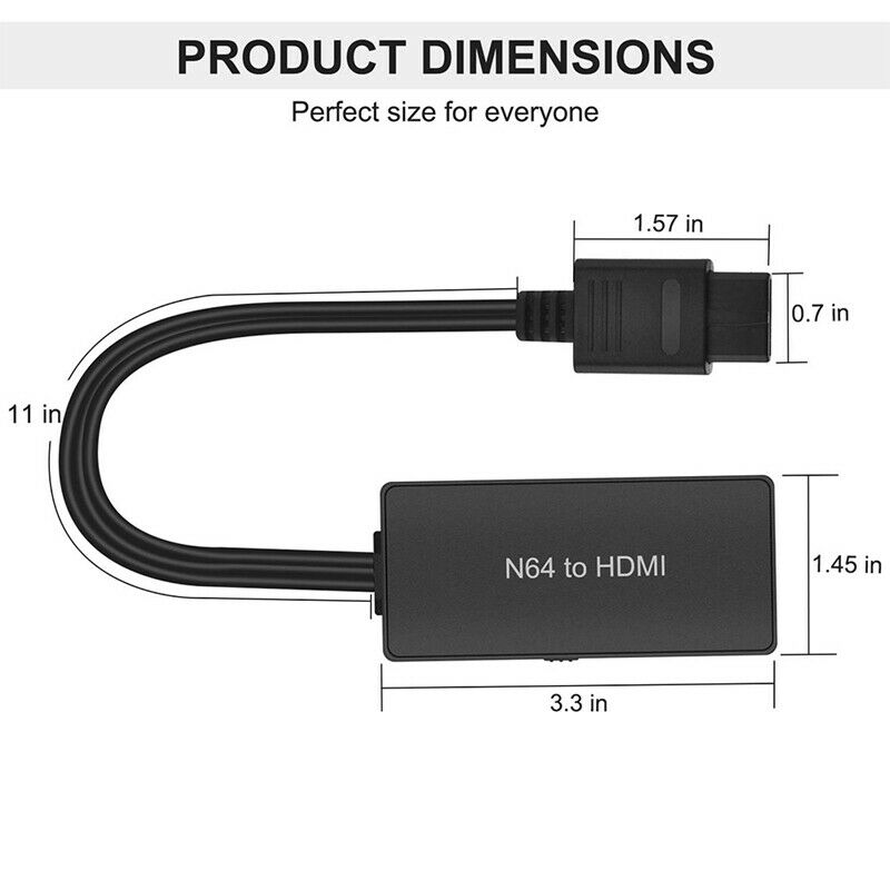 For N64 to MI-Compatible Converter, Support 16:9 and 4:3 Convert, MI-CompatiblC8