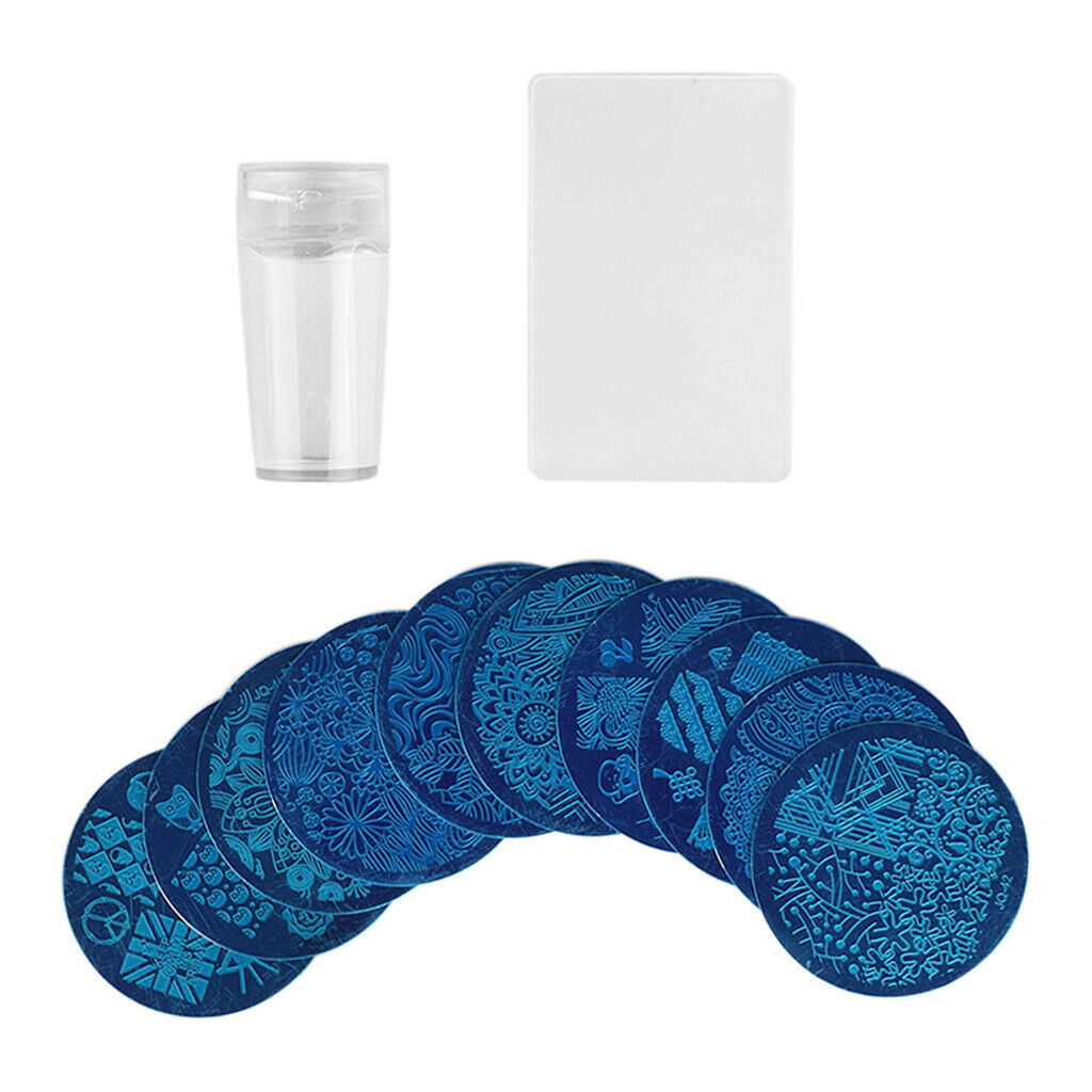 Jelly Nail Stamper Scraper Manicure Nail Design Stamping Plate for Salon