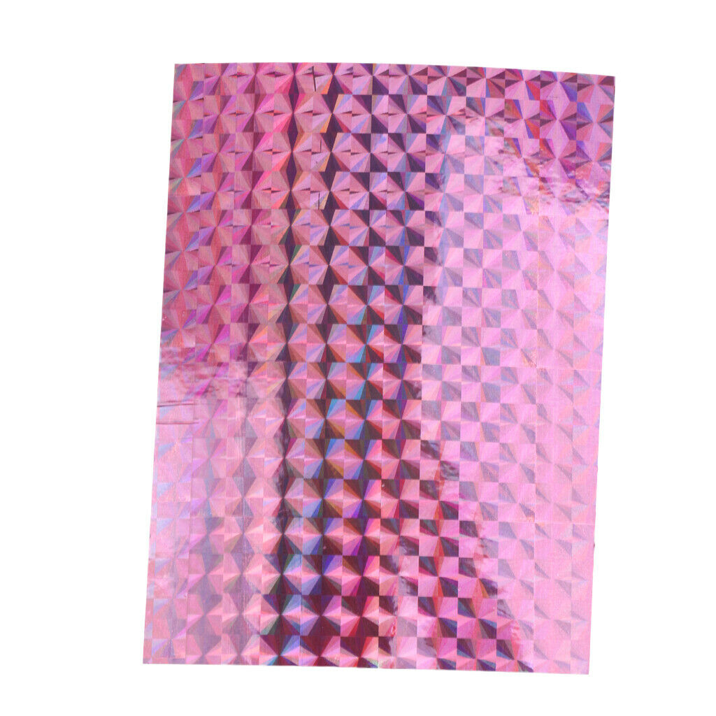 5pcs DIY Fishing Lure Outer Scale Reflective Tapes DIY Tackle Crafters Pink