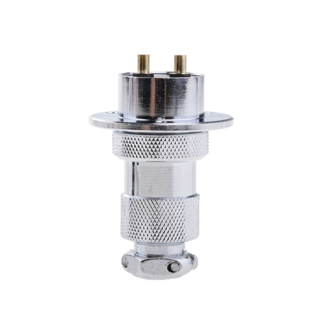 2X New Brand Waterproof 25mm 2 Pole 12-24 Volt Deck Plug / Connector / Outlet