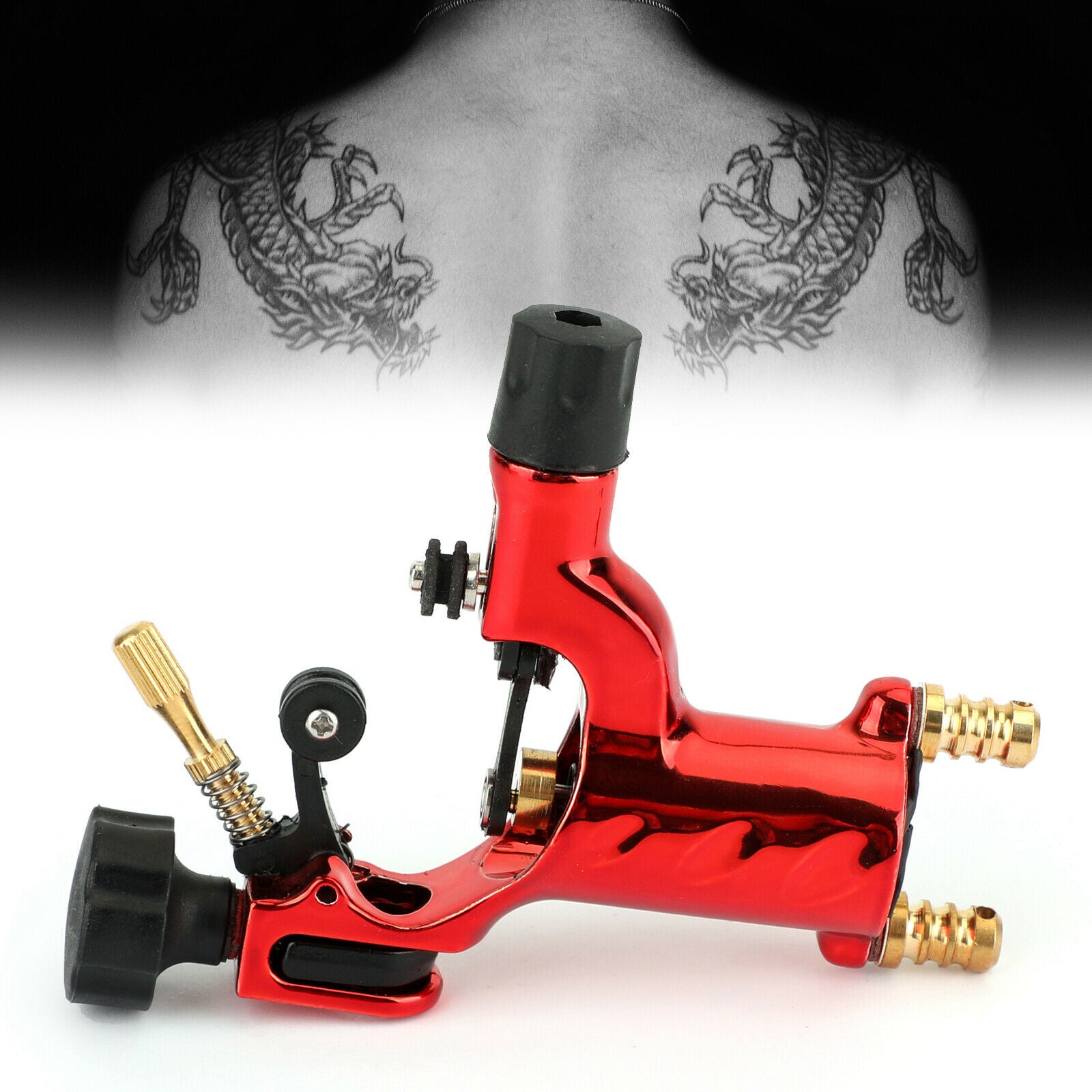 Red Rotary Tattoo Machine Guns Dragonfly Shader Liner B5