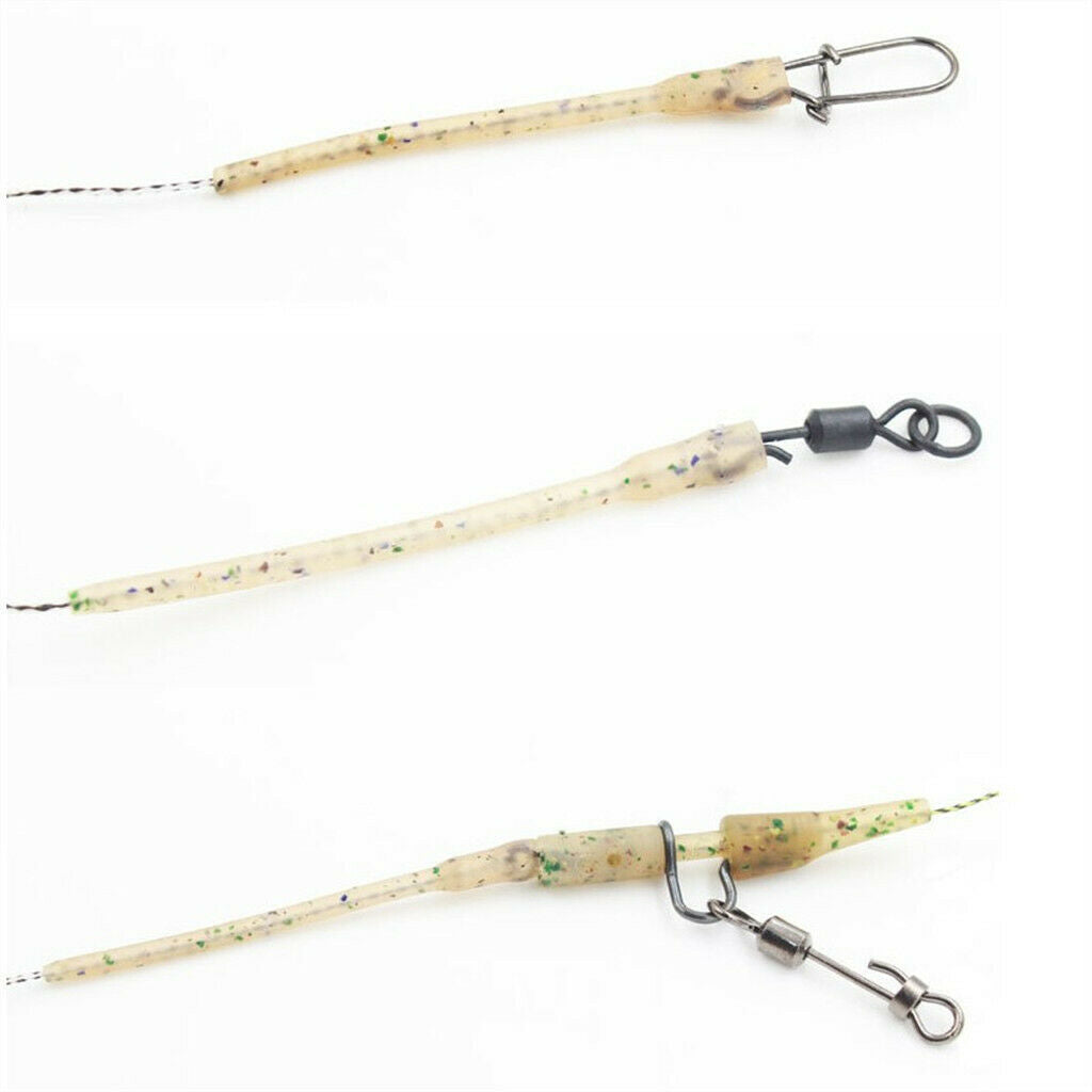 30x Fishing Anti- Sleeves 2'' Rubber Fishing Rigs Line Aligner Sleeves -
