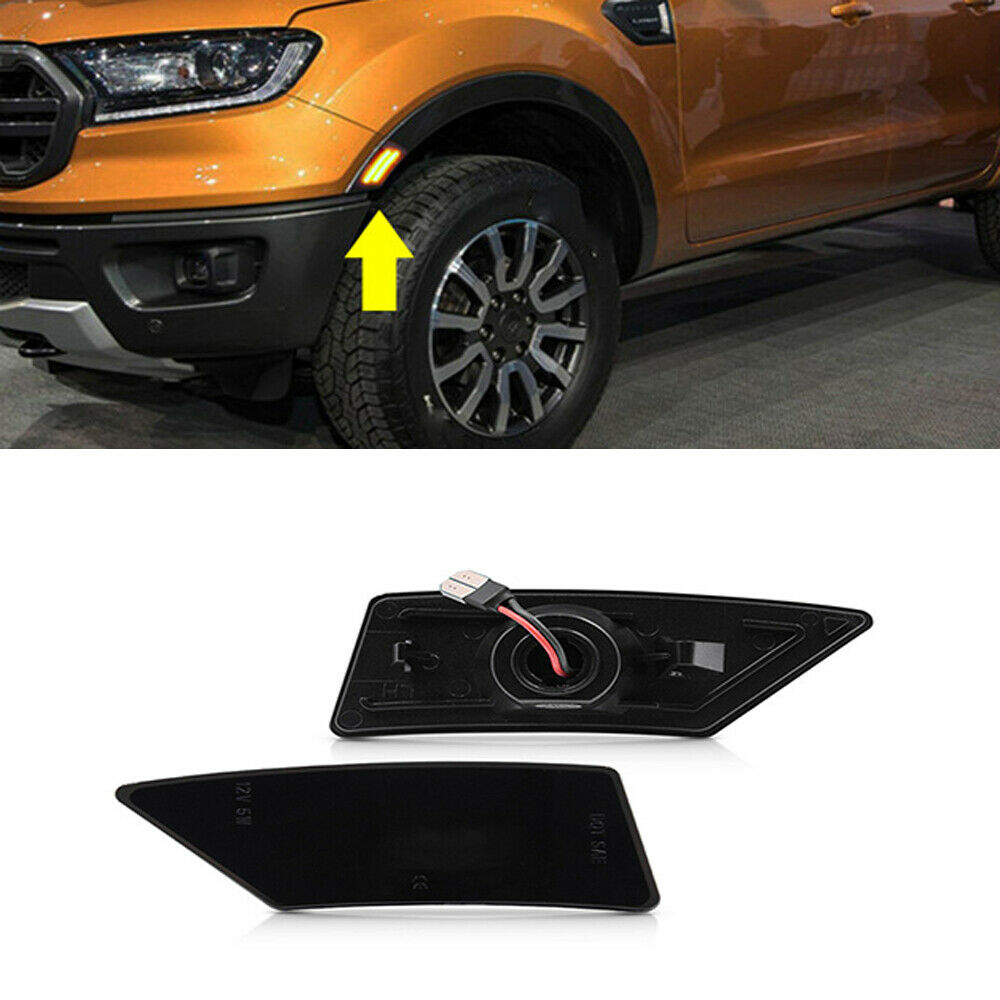 2x LED Car Front Bumper Side Marker Light For Ford Ranger XL XLT Lariat 2019 20