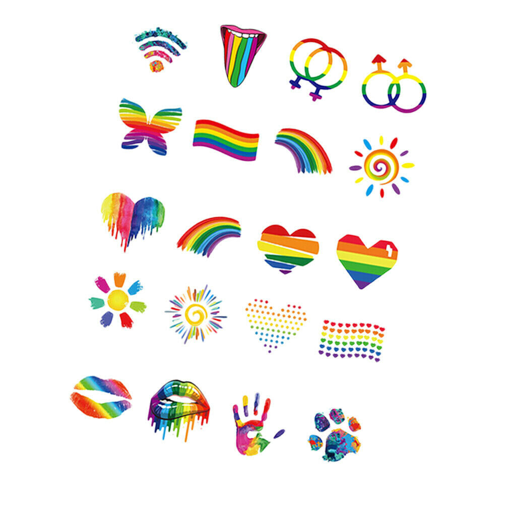 20 lot Cartoon Temporary Tattoos Face Leg Arm Hand Stickers for Adults Kids