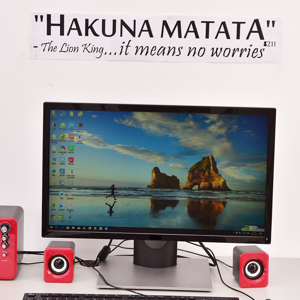 Hakuna Matata No Worry`quote wall decals decorative home decor removable`stic DD