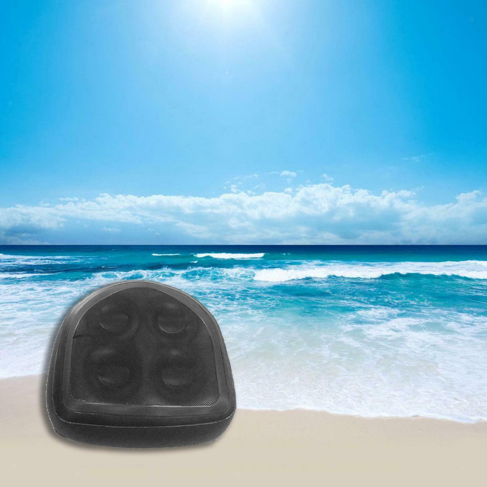 2X Suction Up Hot Tub Spa Seat Massage Cushion Inflatable 47x37x15cm Black