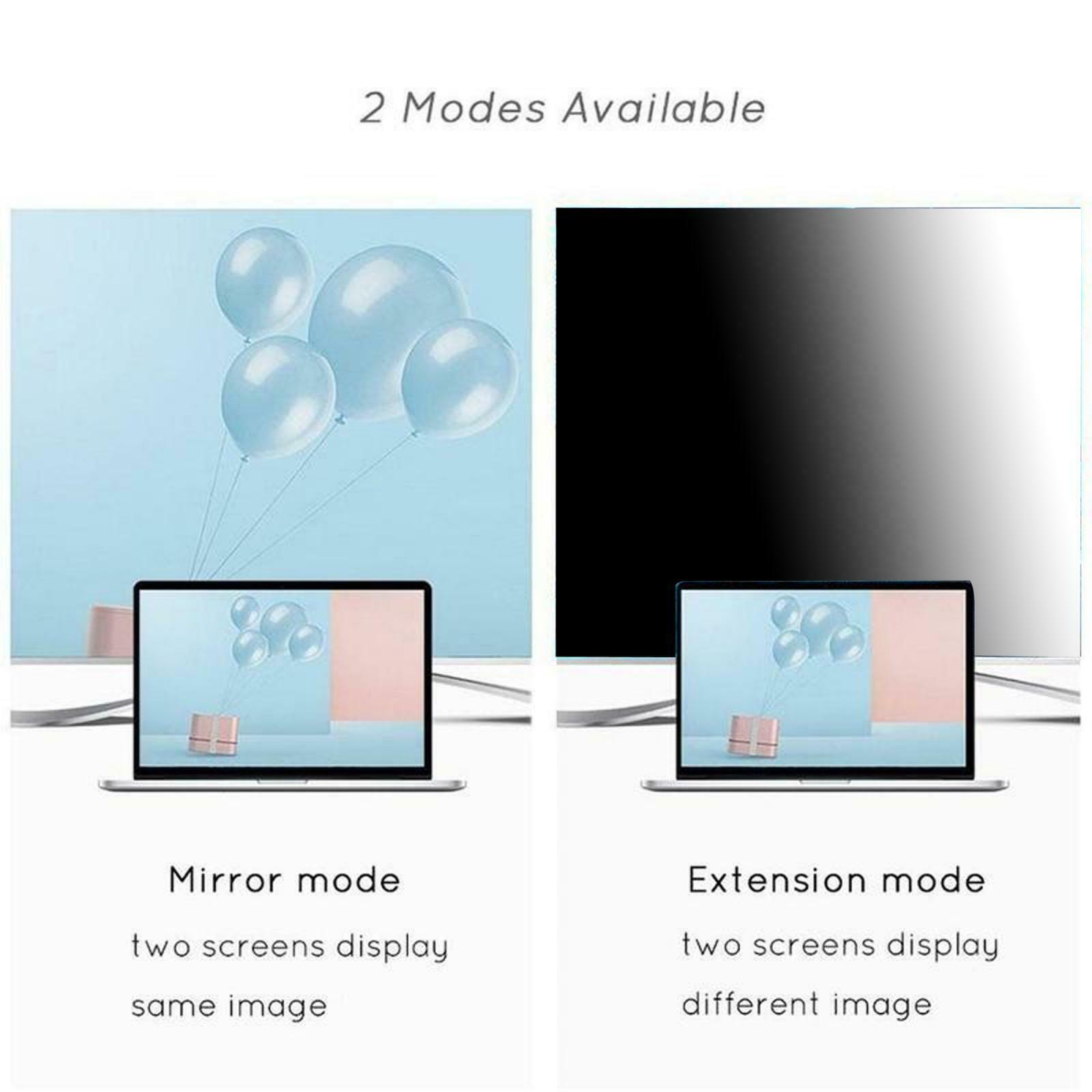 New 5 in 1 Type-C Hub USB HDMI VGA 1080P Adapter Cable Converter for MacBook