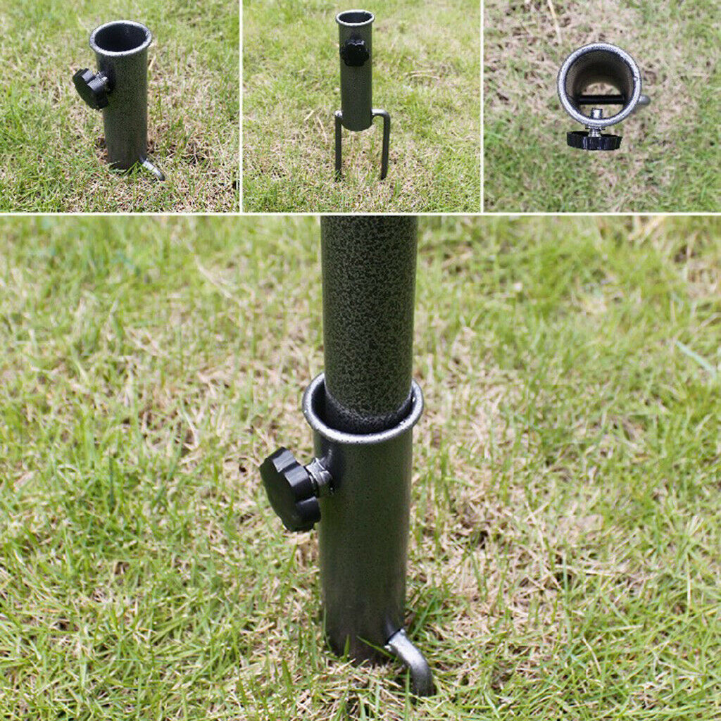Adjustable Fishing Umbrella Base Stand Heavy Duty Parasol Holder Anchor