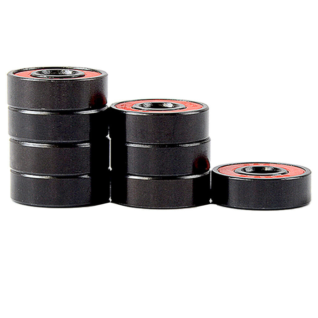 8 Pack Roller Skates Skateboard Longboard Wheel Bearings ABEC-9 608 Steel