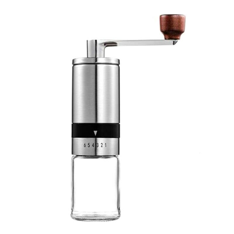 Zigo Coffee Mill Stainless Steel Hand Crank Grinding Conical Coffee Grinder T8R7