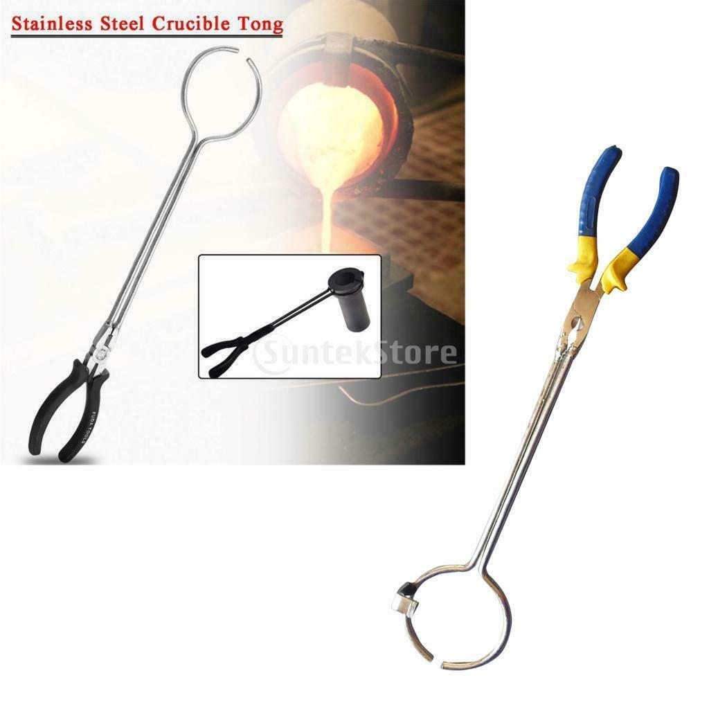 Heavy-duty 16'' Crucible Tongs Graphite Furnace Melting Melting Holder Plier