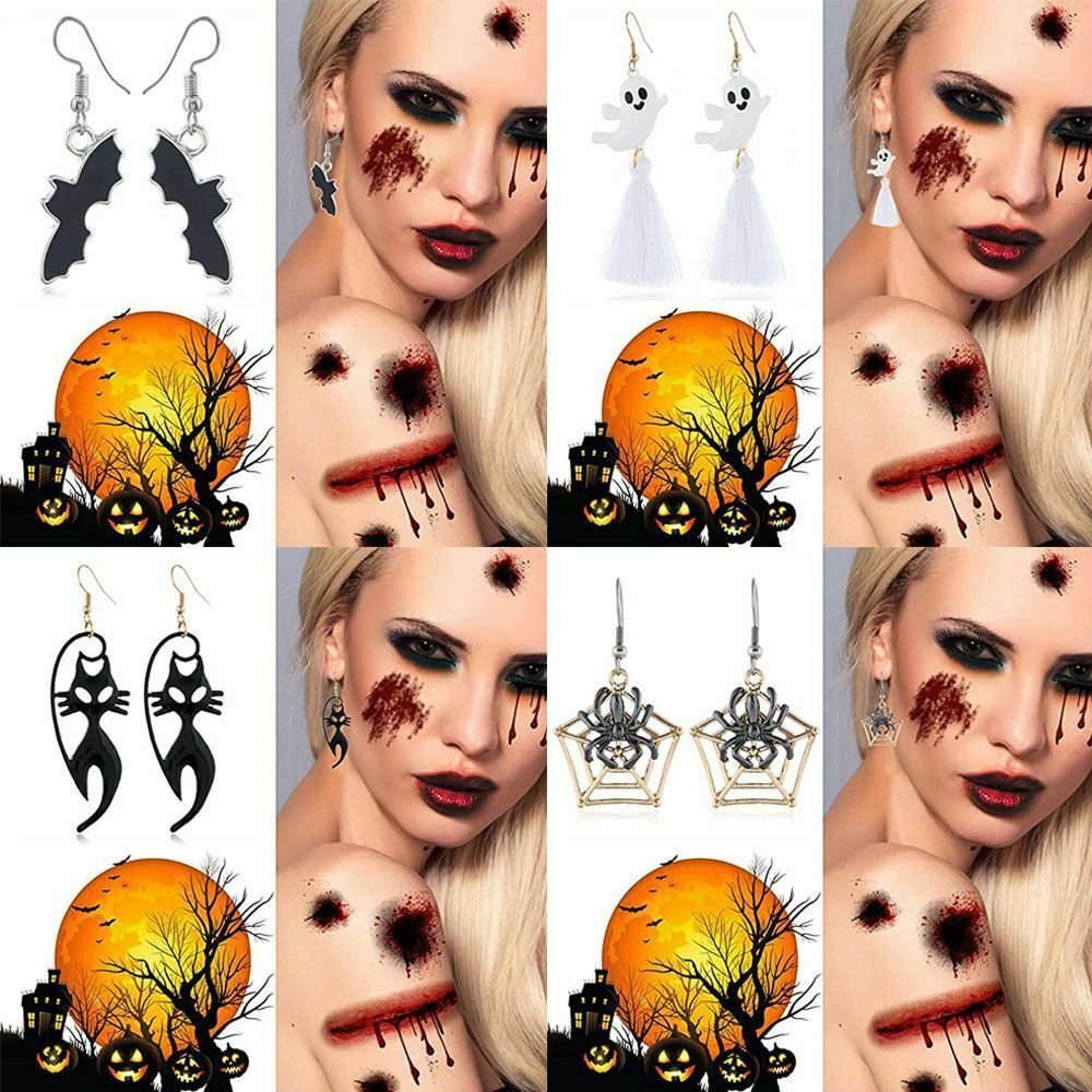 Beautiful Role-playing Ladies Fashion Chain Jewelry Halloween Earrings Flux