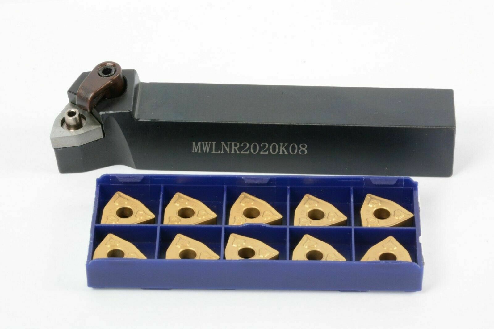 MWLNR2020K08(20*125mm)lathe External Turning Tool Holder + WNMG080408-CM INSERT