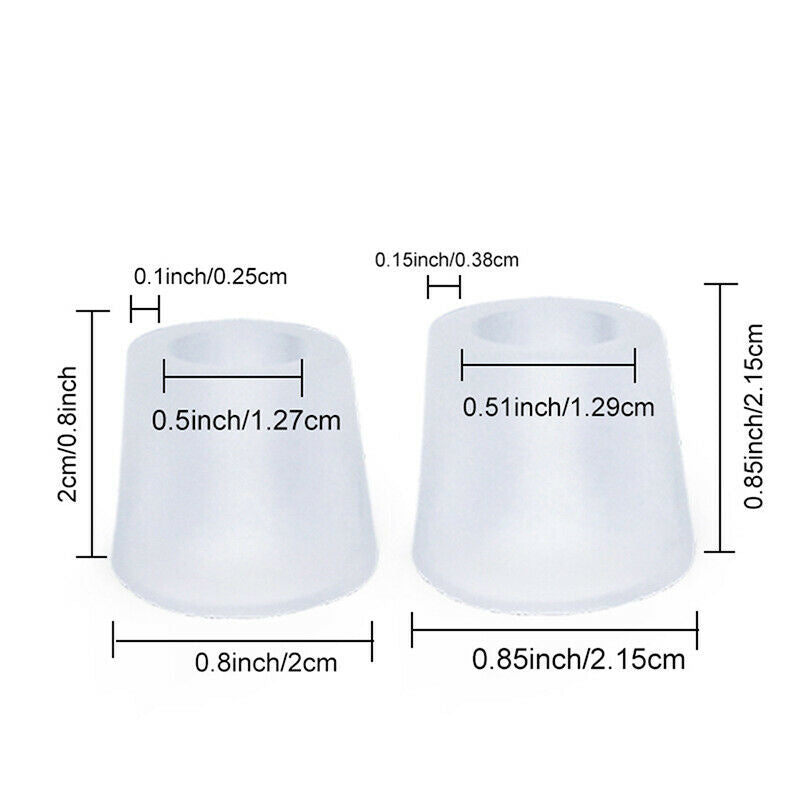 16 Pcs Silicone Gel Thin Toe Protector Thumb Separator Corns Hallux Foot .l8
