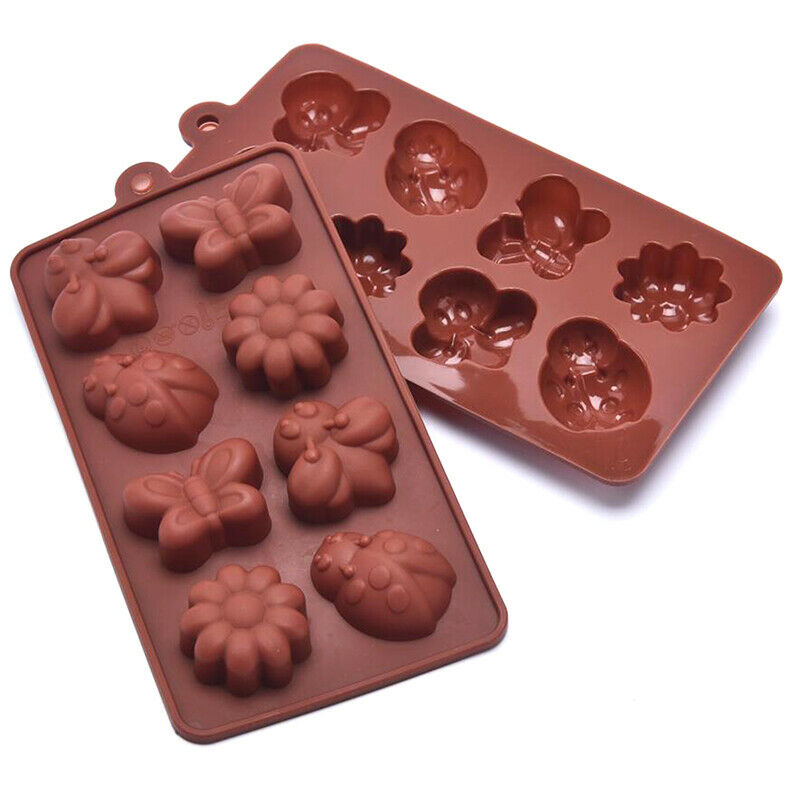 Silicone Butterfly Bee Insect Cake Mold Ladybird Chocolate Cake Baking Tr.l8