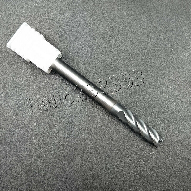 HRC60° φ6 ×20 ×75 4Flute 6mm Carbide End Mill Bits Milling Cutter 75mm length