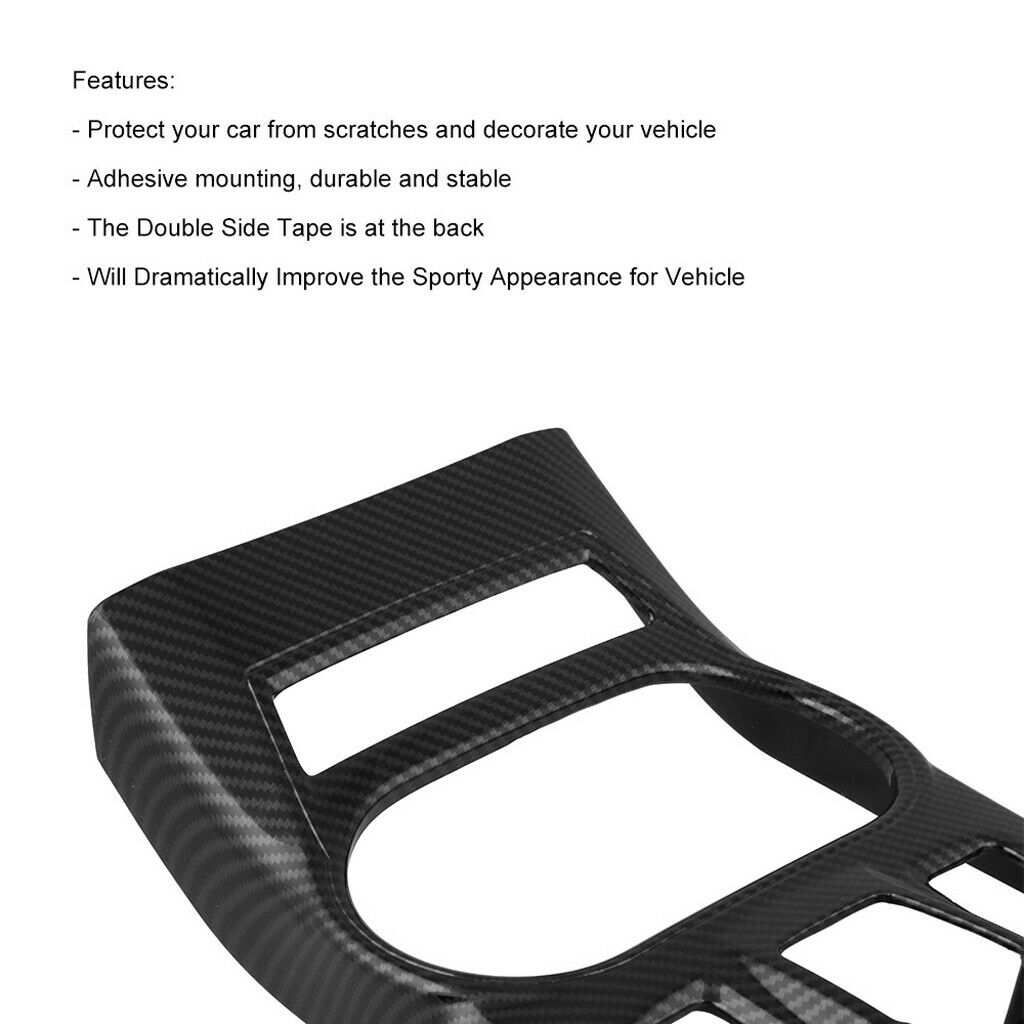 Interior Gear Shift Panel Cover Trim fits Subaru XV Carbon Fiber Style