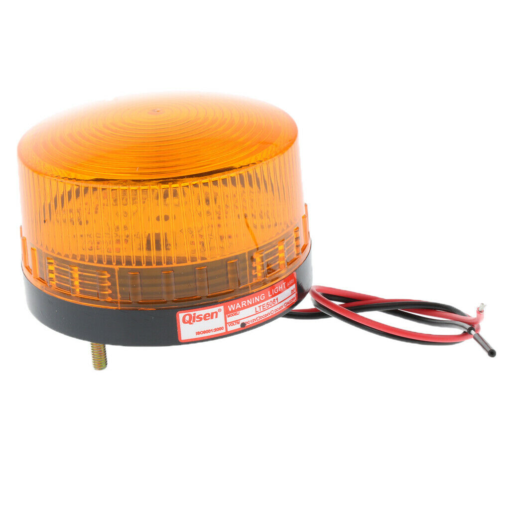 Amber Emergency LED Flashing Strobe Signal Warning Light Lamp Beacon DC12V -