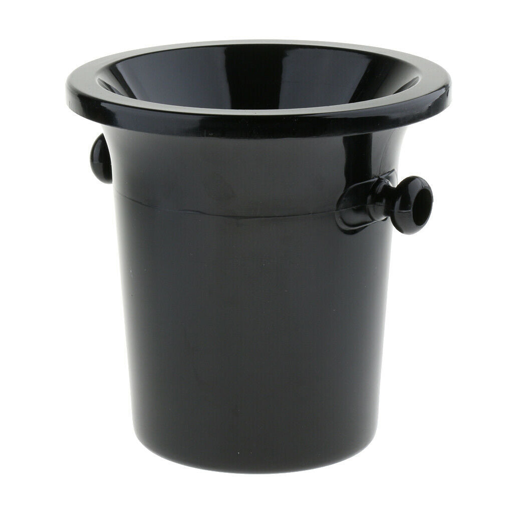 Black Plastic Wine Spittoon Champagne Bucket Fashion with Carry Handles