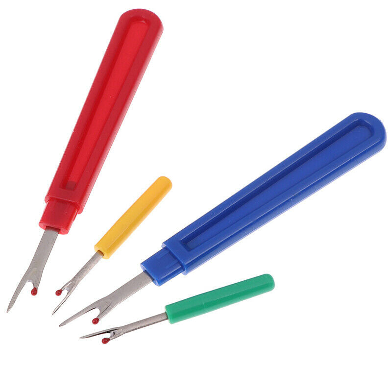 4 Stitch Ripper Plastic Handle Thread Seam Ripper Cutter Remover Sewing Craft SJ