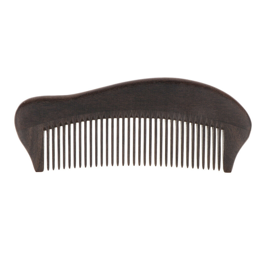Exquisite Fine Teeth Detangling Wooden Comb Reduce Hair Breakage Split Ends