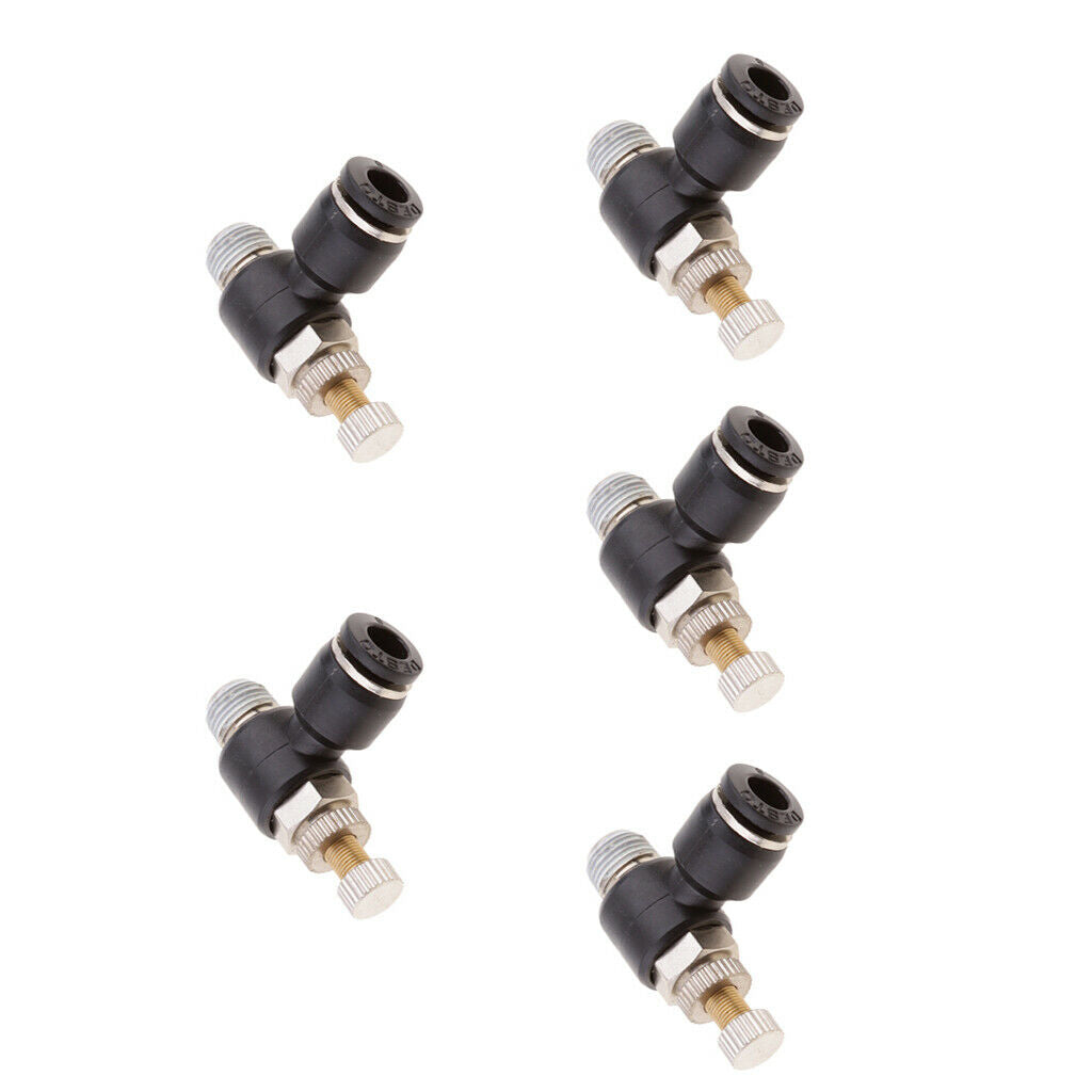 5PCS DSL-L6-01 Quick Release Push In Fittings Air Water Hose Tube Pipe