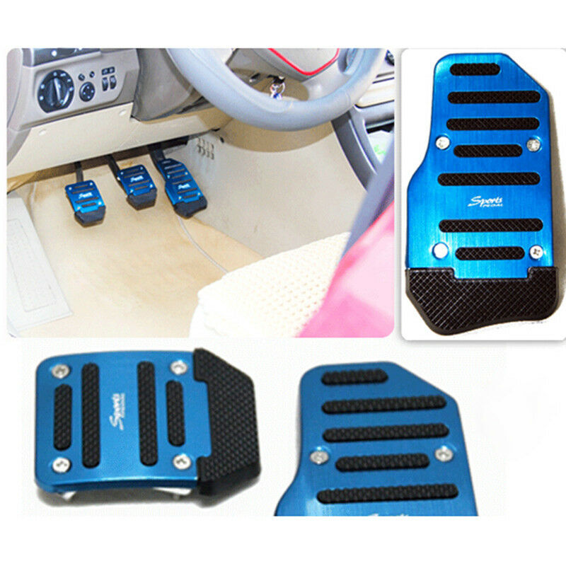 3X Car Auto Vehicle Non-slip Pedal Aluminium Alloy Foot Treadle Cover Pad D Pb