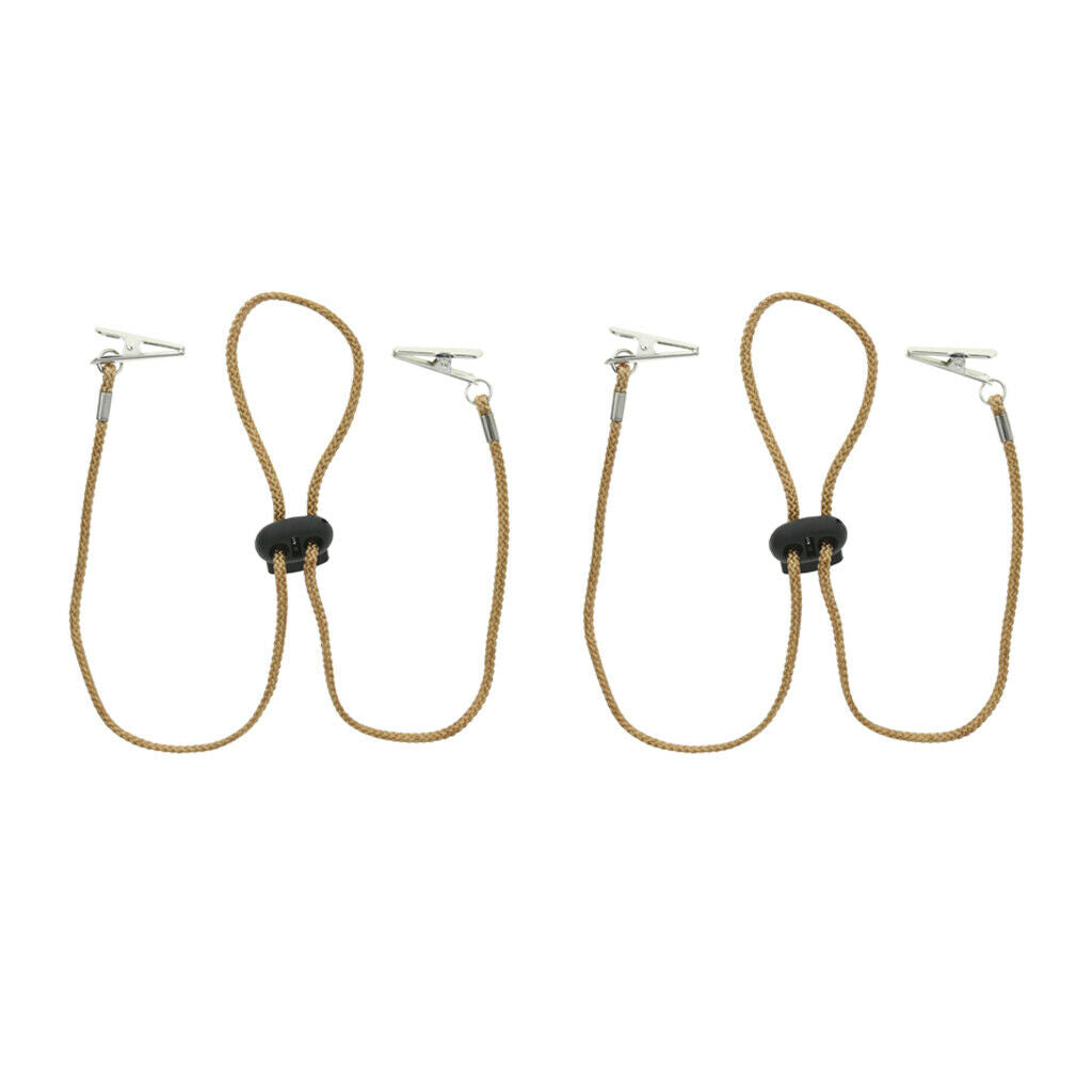 2 Pieces Napkin Holder Lab Bib Adjustable Flexible Crocodile Clip for Patient