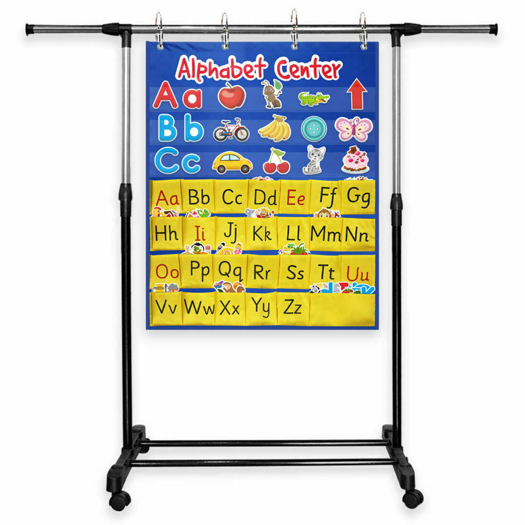 Alphabet Center Pocket Chart ABC Letter Word Recognition for Learning Home
