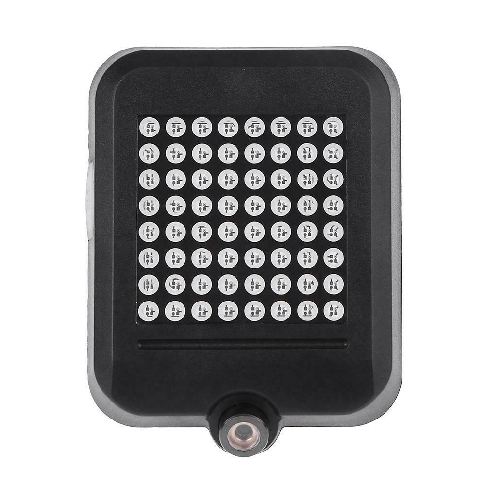 64 LED Bicycle Automatic Direction Indicator Taillight Safety Warning Rear L A#S