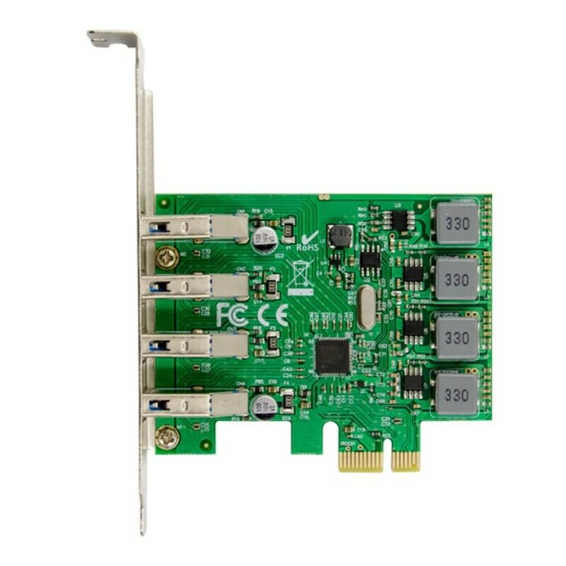 PCI-E NEC720201 Four-Port USB 3.0 Super High-Speed Expansion Card 5V/3A/Port SD5