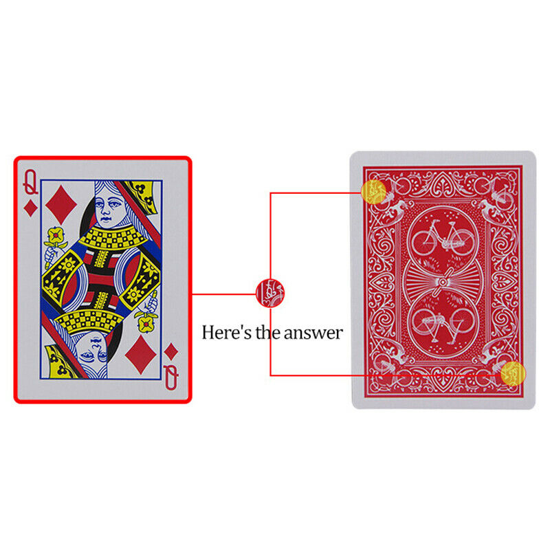 New Secret Marked Poker Cards See Through Playing Cards Toys simple Magic aC TL