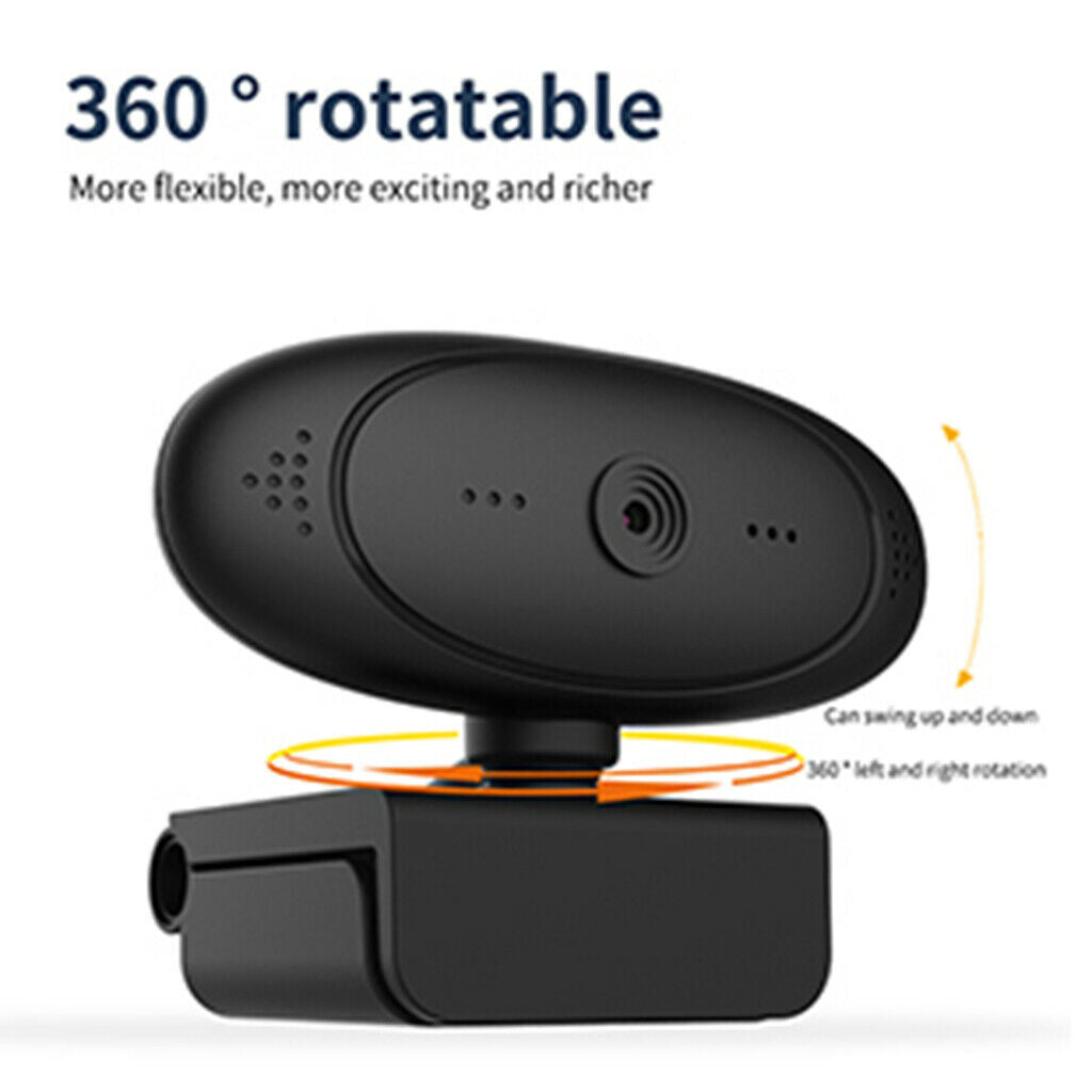 1080P HD Desktop USB Webcam With Microphone Auto Focus For Online Teaching