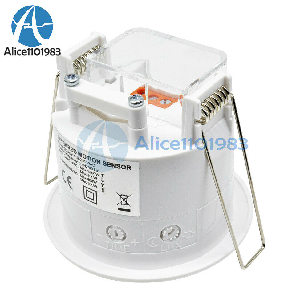 360° Ceiling PIR Infrared Body Motion Sensor Detector Lamp Light Switch 220V