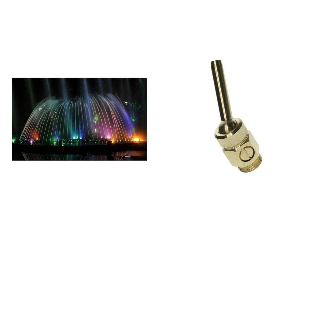 2 X 1/2" Brass Water  Straight Jetting Fountain Nozzle Head #2