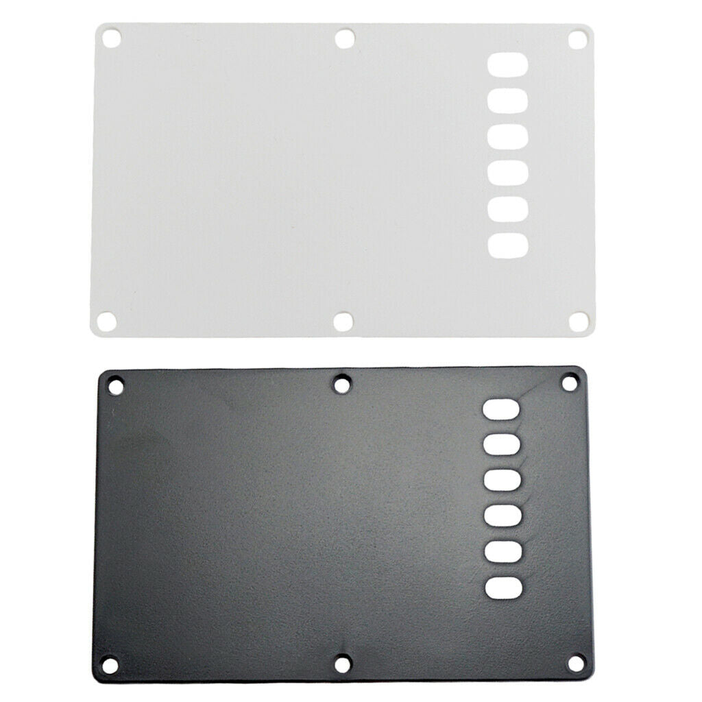 White&Black Pickguard Tremolo Cavity Cover Back Plate for ST Electric Guitar