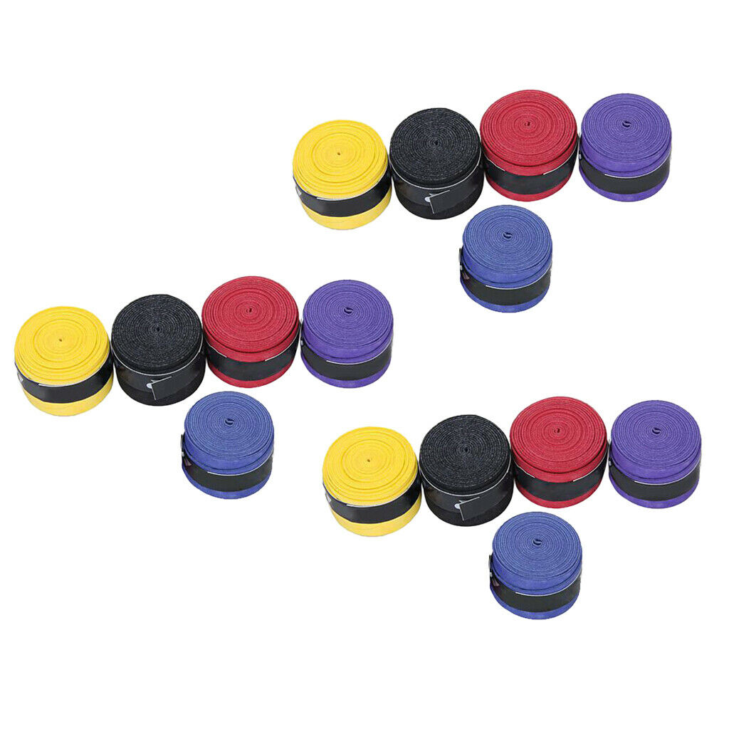 3Pcs Badminton/Tennis ANTI SLIP Racket Squash Racquet Bat Over Tape Grip Bands