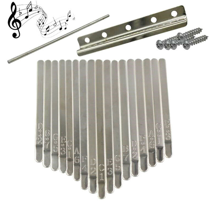 17-Key Kalimba Keyboard DIY Steel Keys Bridge Thumb Piano Music Replacement P Gy