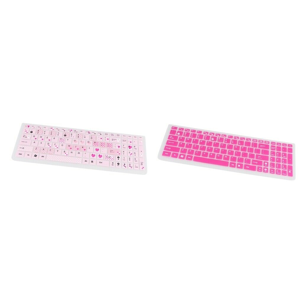 2 Pieces Rubber Keyboard Skin Protector Keypad Cover Film for ASUS K50 A555L
