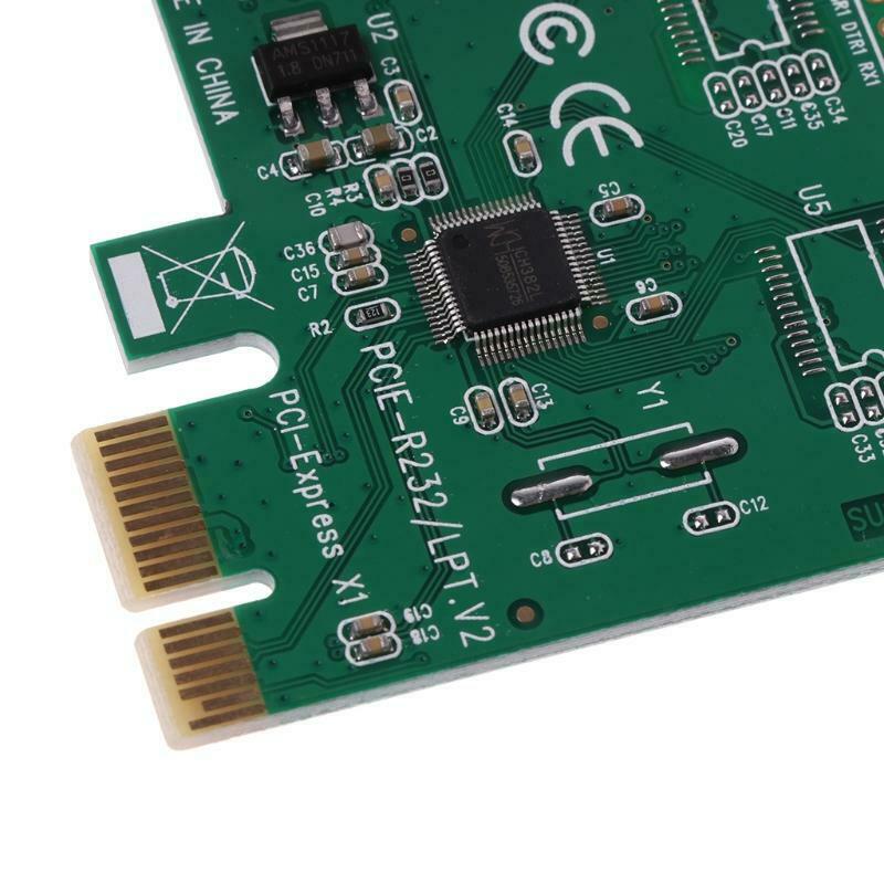 Parallel Port DB25 25Pin LPT Printer to PCI-E Express Card Converter Adapter 1pc