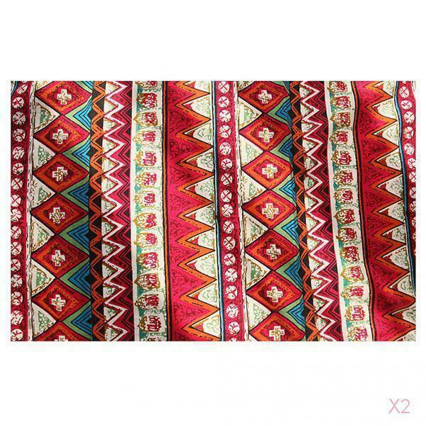 30 * 220cm Bohemian Table Tassel Cotton Tablecloth Cover Mat Decoration-red