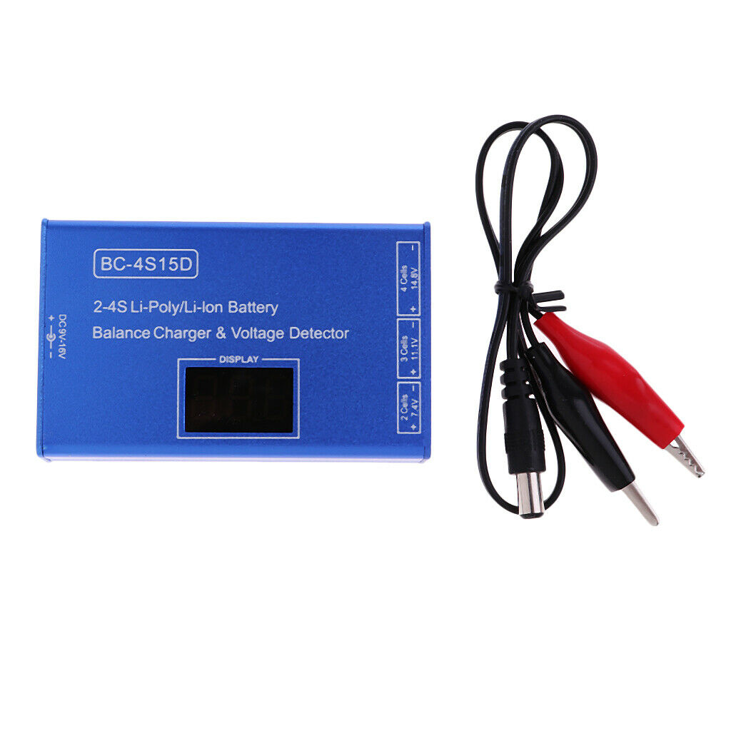 BC-4S15D Lithium Lipo Battery Balance Charger with Voltage Display 1500mA