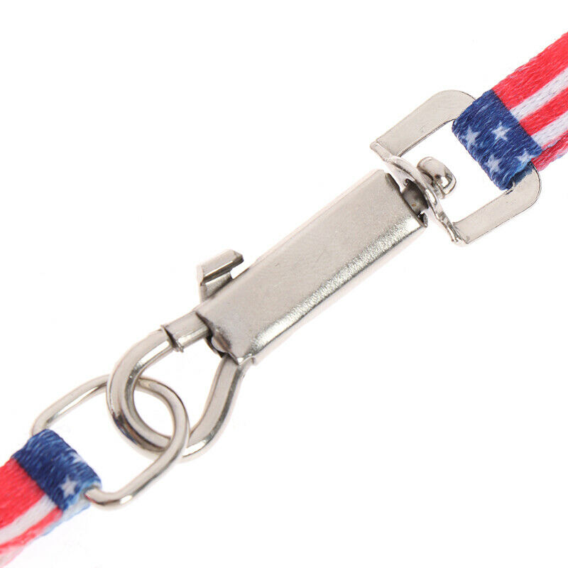 1CM Width Small Pet Dog Cat Print Rope Lead Leash Harness Adjustable Ches.l8