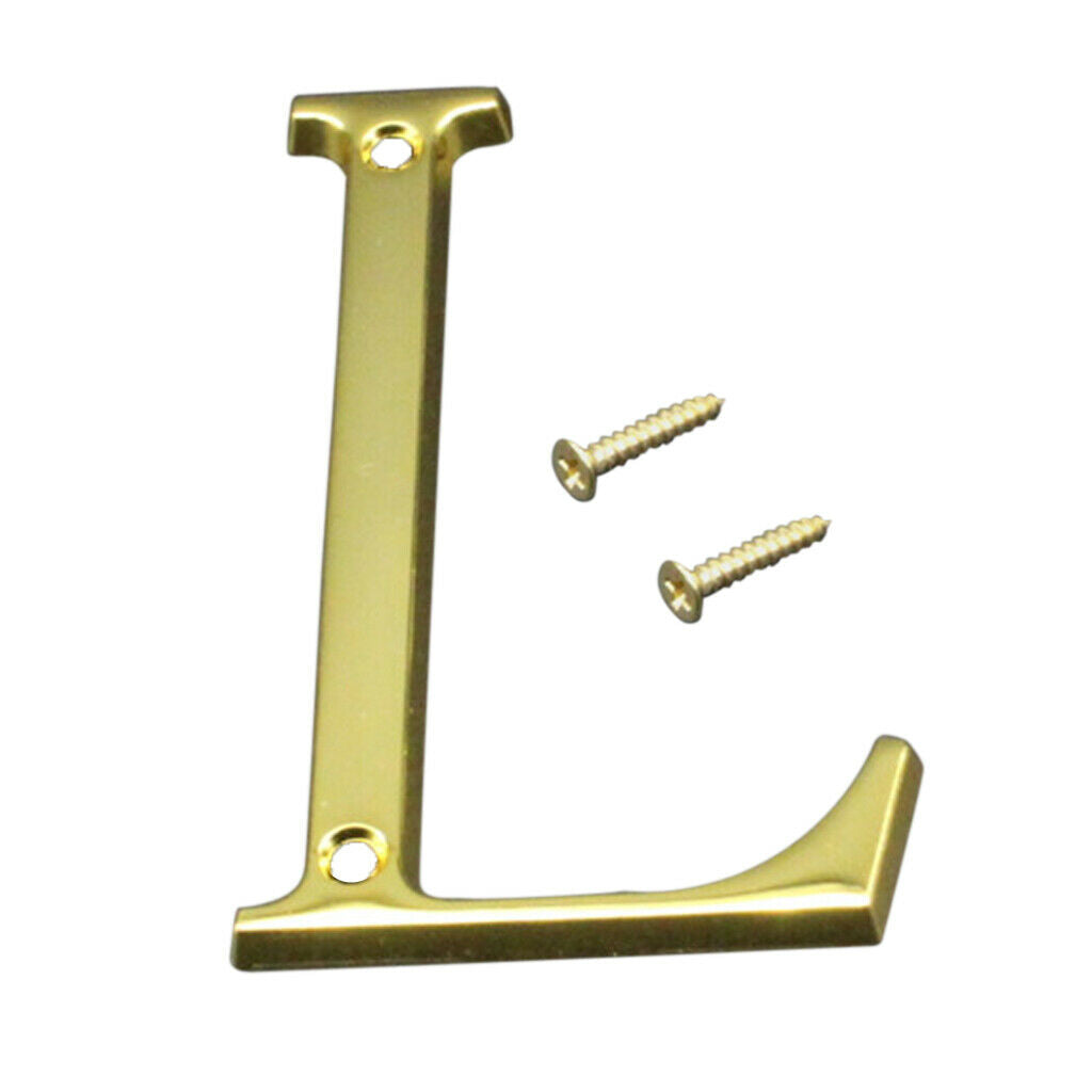 100mm Polished Door Numbers Alphabet Letter Floating House Door Number L