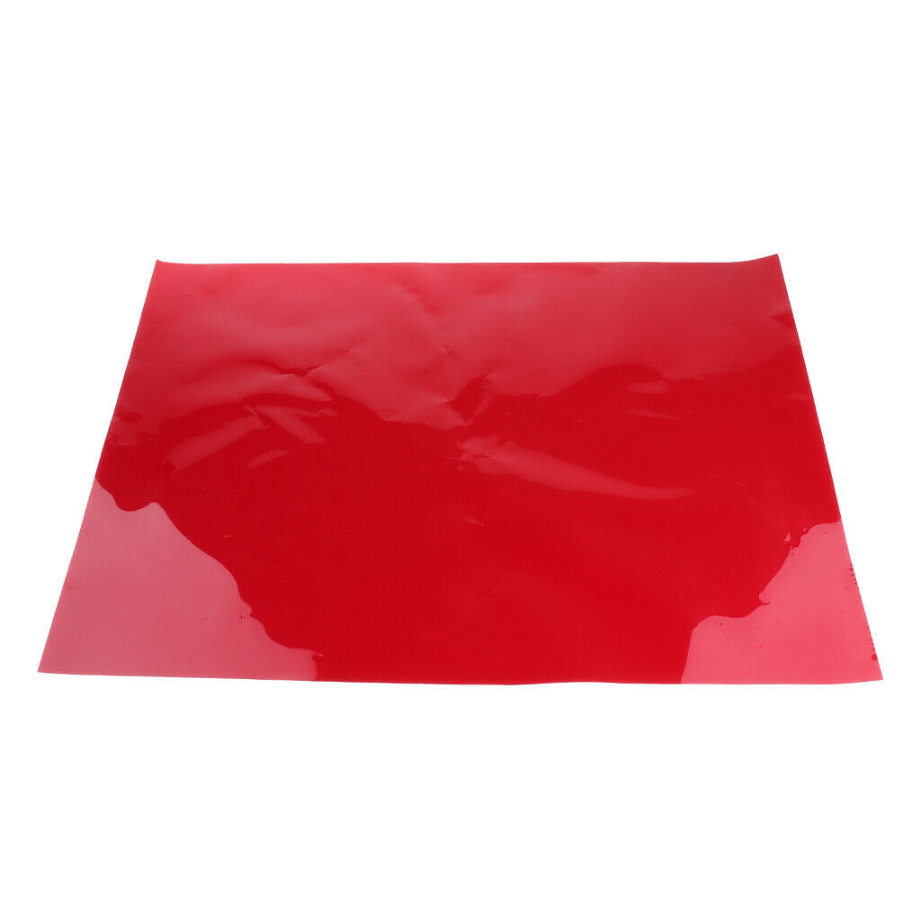 Clear Lighting Filter Gel Transparent Film Sheets Overlays Filter, Red+White