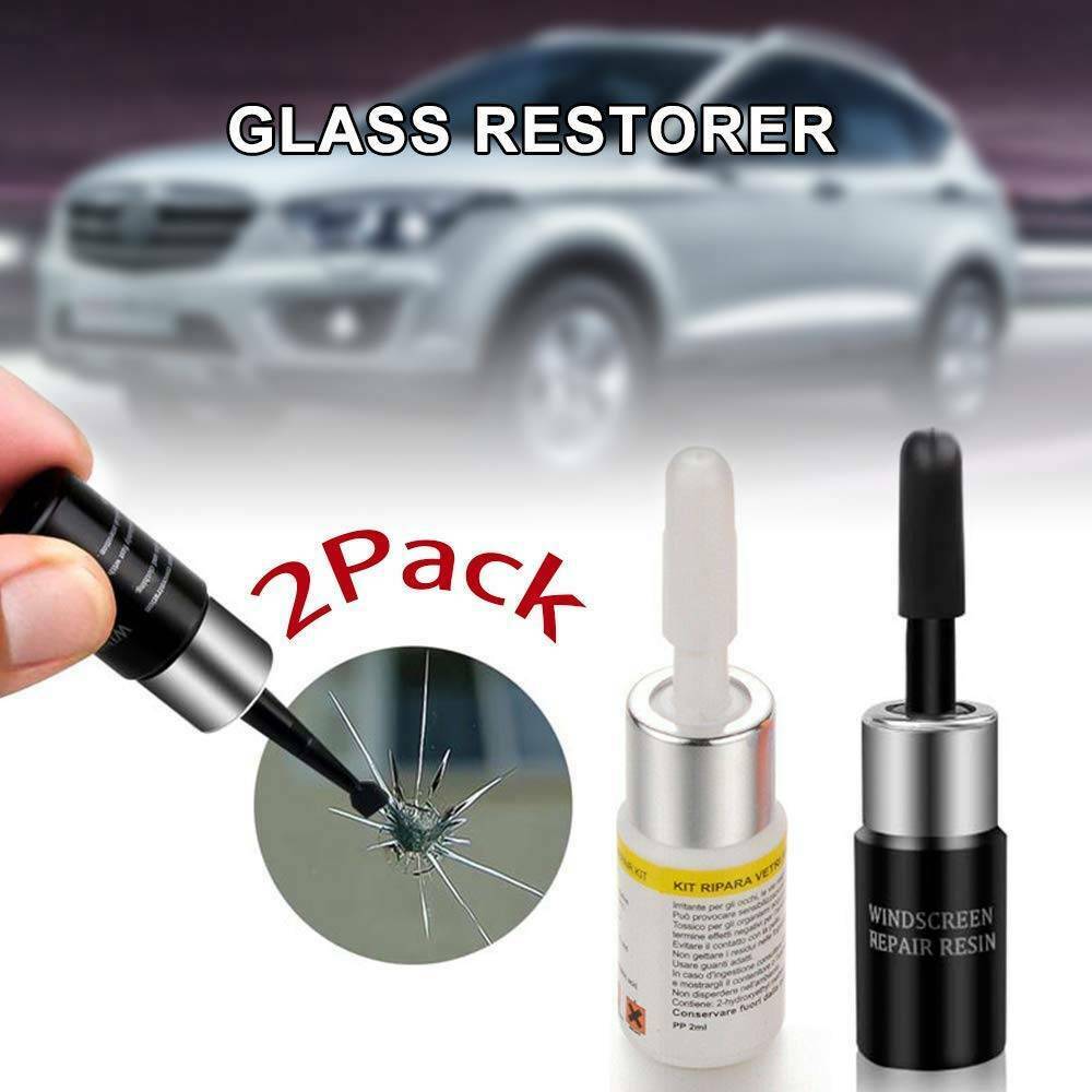 2 Automotive Glass Nano Repair Fluid- Auto Front Car Windshield Crack Repair Kit