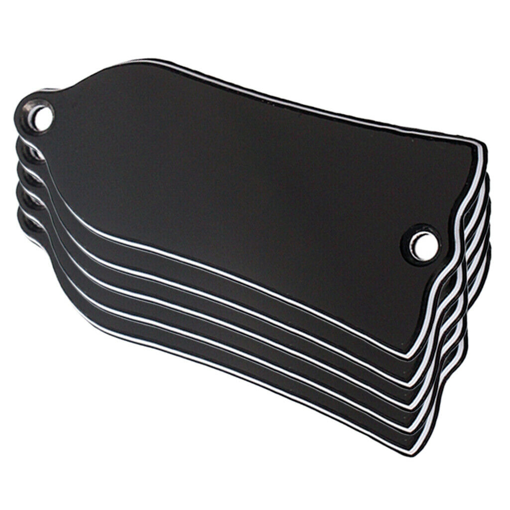 Pack of 5 Bell-shaped Replacement Truss Rod Cover 3-Ply for   Guitar