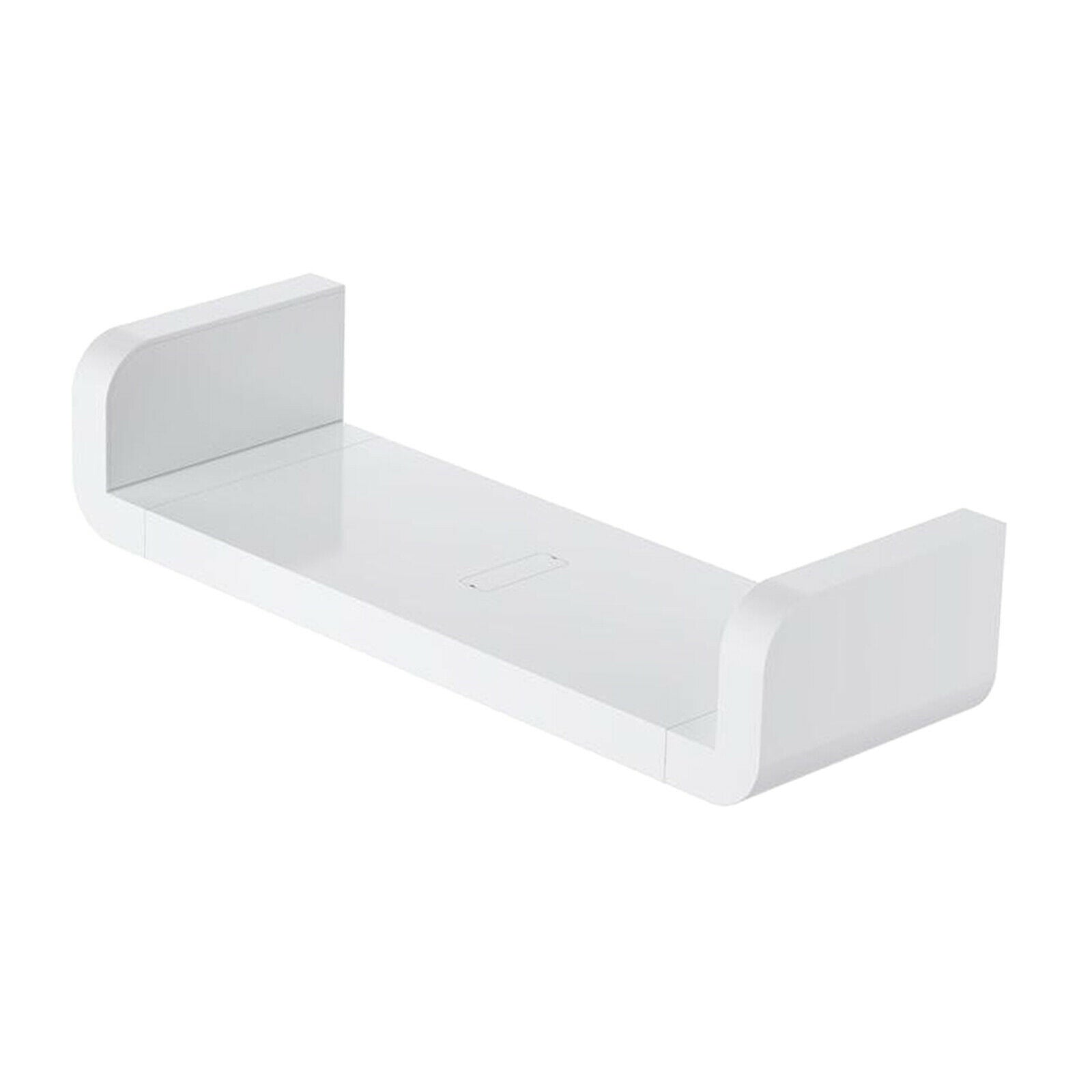 2X Floating Wall Shelves White U Shaped for Bathroom Display Organizer 32cm
