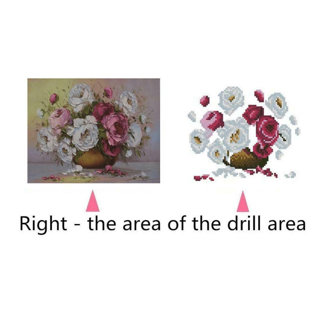 DIY Diamond Painting Kit Flowers Rhinestone Paint By Number