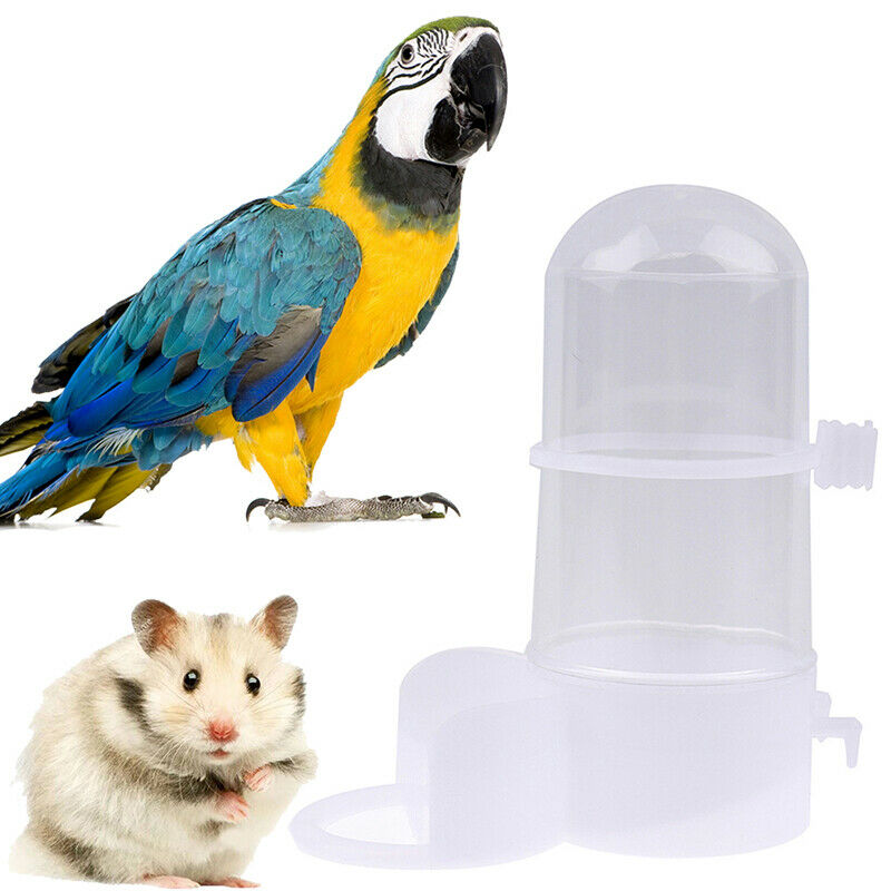 Pet Bird Automatic Drinker Feeder Water Dispenser Clip Parrot Hamster Sup.l8